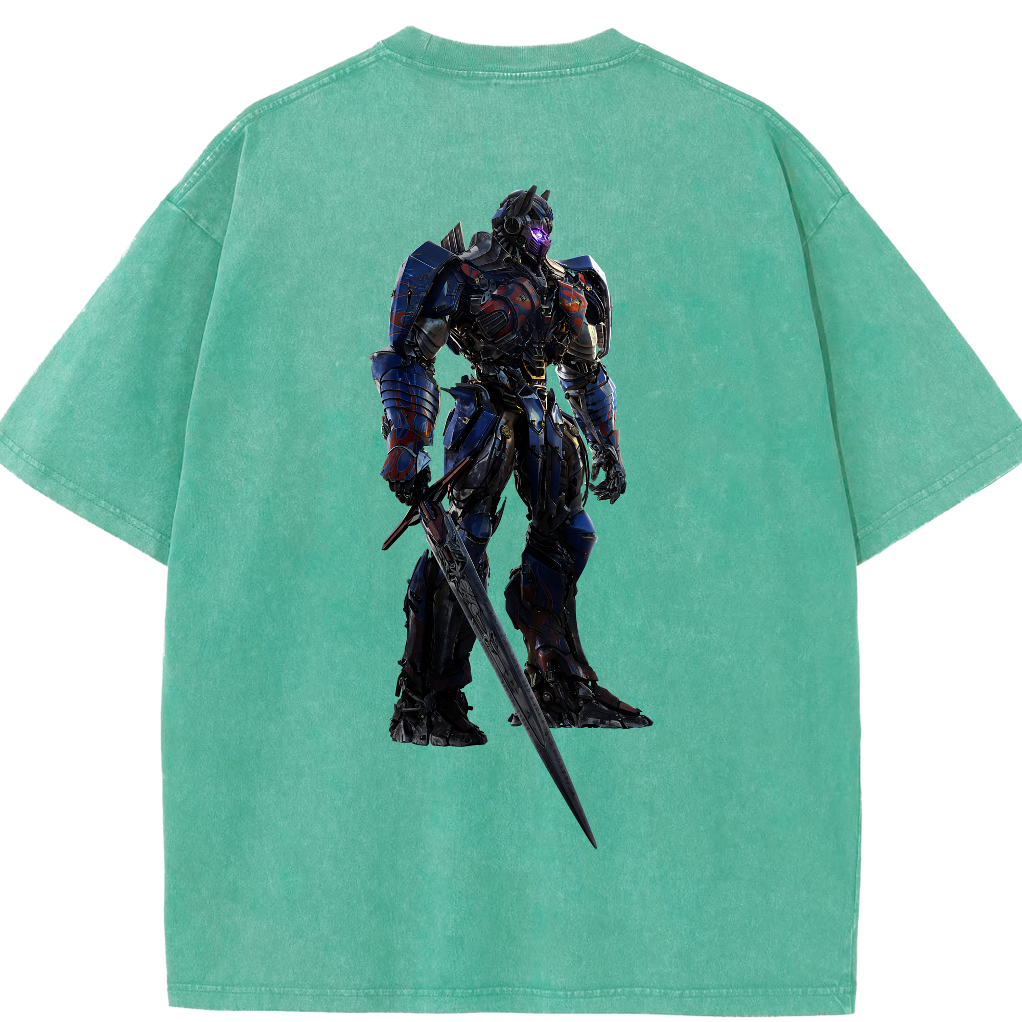 （画像用） Transformers トランスフォーマー 綿100% ヴィンテージ風 半袖Tシャツ（背面プリント）